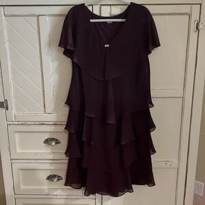 Purple tiered dress size 16
